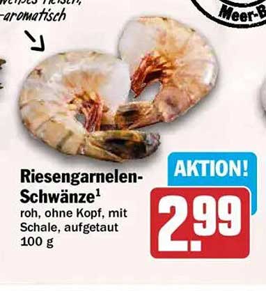 Riesengarnelen-Schwänze¹
