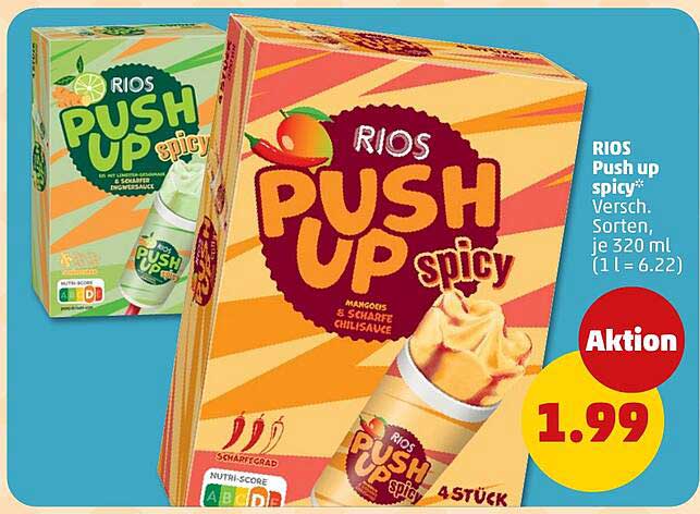 RIOS Push up spicy* Versch. Sorten, je 320 ml (1 l = 6.22)