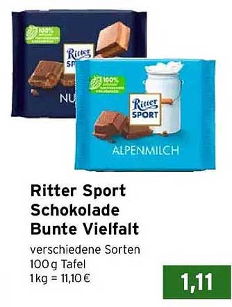 Ritter Sport Schokolade Bunte Vielfalt