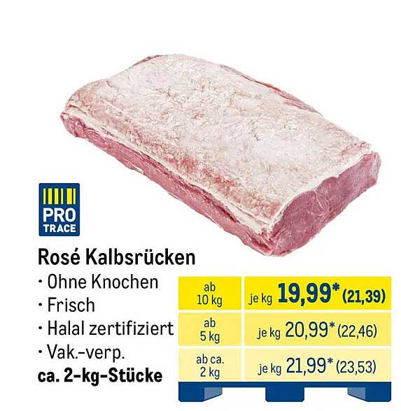Rosé Kalbsrücken