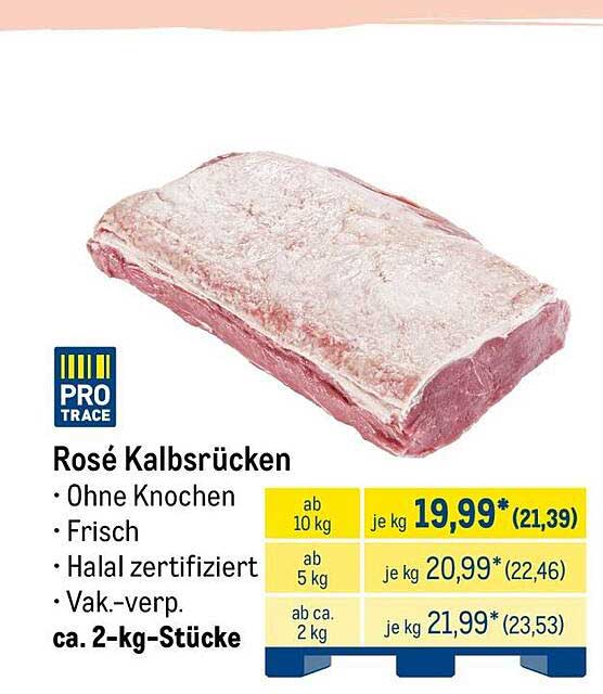 Rosé Kalbsrücken