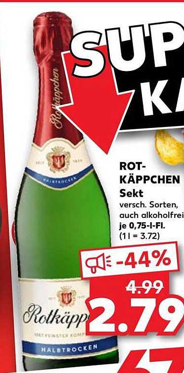 ROTKÄPPCHEN Sekt versch. Sorten, auch alkoholfrei je 0,75-l-Fl.