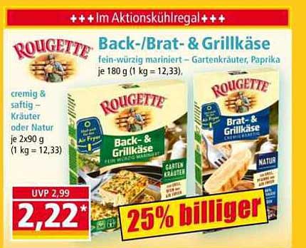 Rougette Back-/Brat- & Grillkäse