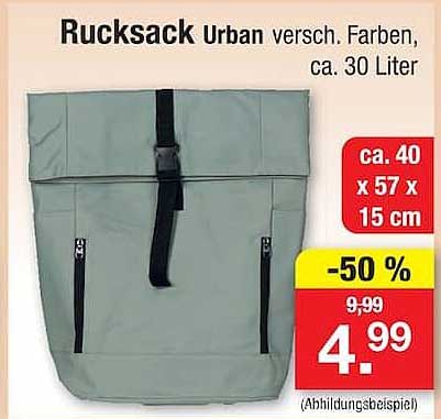 Rucksack Urban versch. Farben, ca. 30 Liter