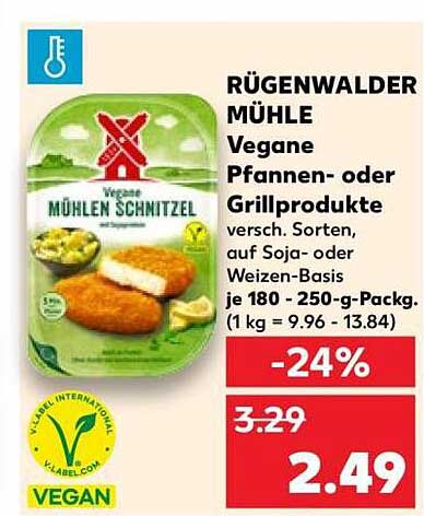 RÜGENWALDER MÜHLE Vegane Pfannen- oder Grillprodukte