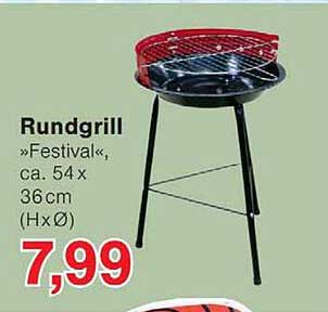 Rundgrill »Festival«, ca. 54 x 36cm (HxØ)