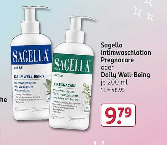 Sagella Intimwaschlotion Pregnacare oder Daily Well-Being