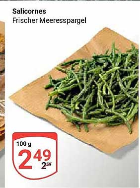 Salicornes Frischer Meeresspargel
