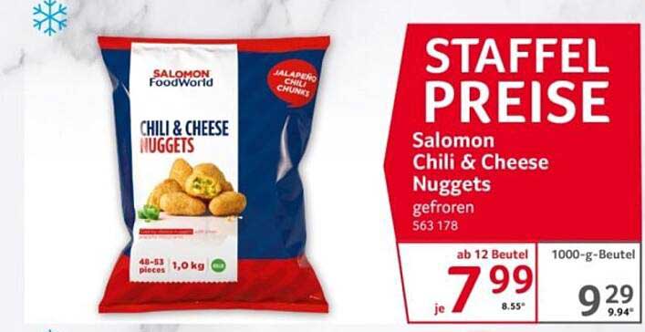 Salomon Chili & Cheese Nuggets gefroren 563 178