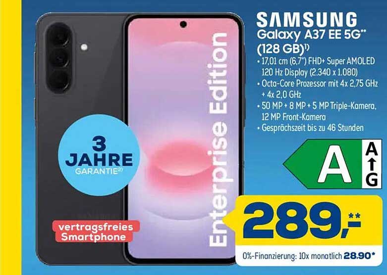 SAMSUNG Galaxy A37 EE 5G (128 GB)