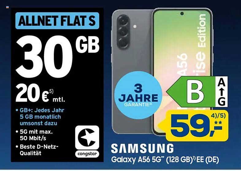 SAMSUNG Galaxy A56 5G (128 GB) EE (DE)