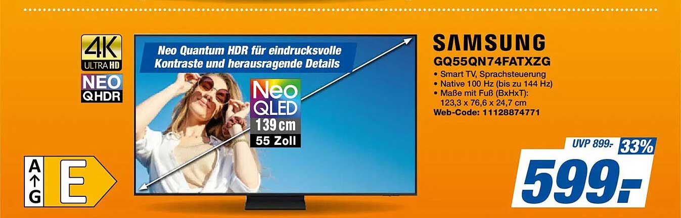 SAMSUNG GQ55QN74FATXZG