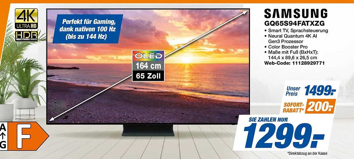 SAMSUNG GQ65S94FATXZG