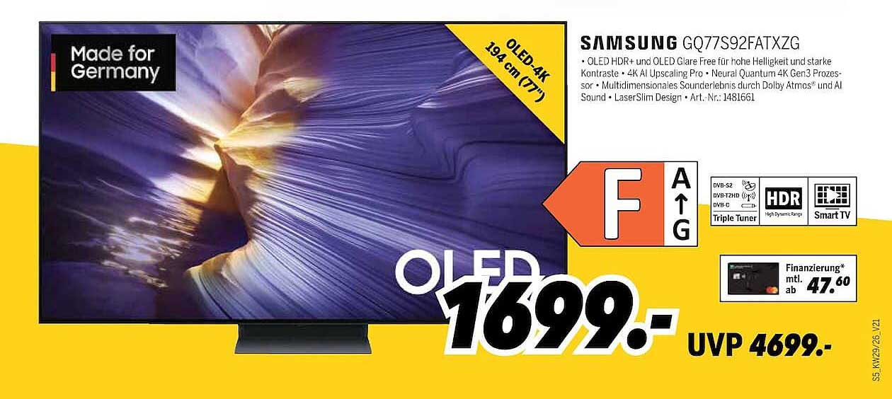 SAMSUNG GQ77S92FATXZG