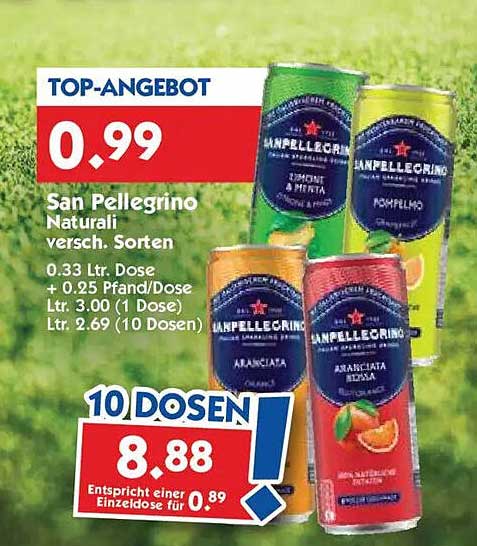 San Pellegrino Naturali versch. Sorten