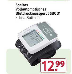 Sanitas Vollautomatisches Blutdruckmessgerät SBC 31