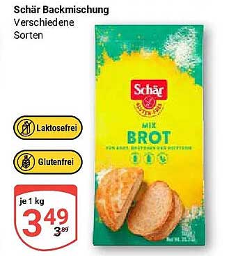 Schär Backmischung Verschiedene Sorten