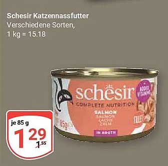 Schesir Katzennassfutter Verschiedene Sorten, 1 kg = 15.18