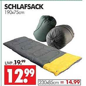SCHLAFSACK 190x75cm