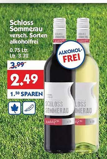 Schloss Sommerau versch. Sorten alkoholfrei