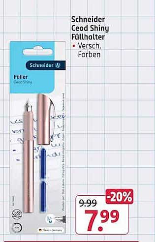 Schneider Ceod Shiny Füllhalter · Versch. Farben