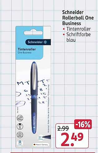 Schneider Rollerball One Business