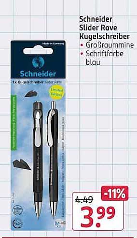 Schneider Slider Rave Kugelschreiber