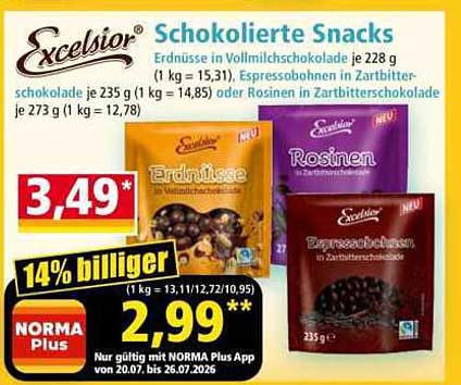 Schokolierte Snacks