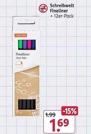 Schreibwelt Fineliner 12er-Pack
