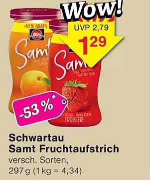 Schwartau samt Fruchtaufstrich