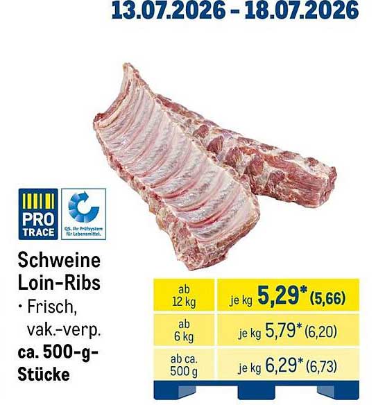 Schweine Loin-Ribs