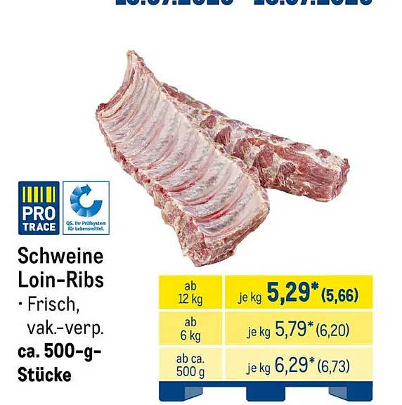 Schweine Loin-Ribs