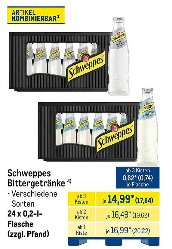Schweppes Bittergetränke