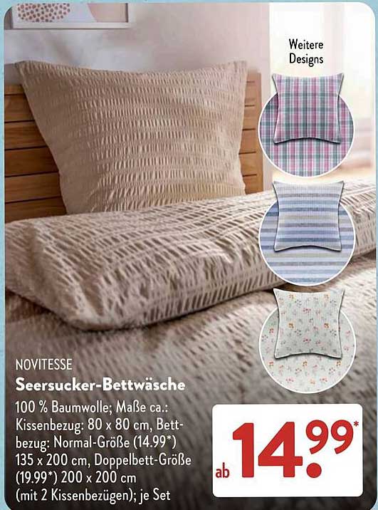 Seersucker-Bettwäsche
