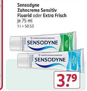Sensodyne Zahncreme Sensitiv Fluorid oder Extra Frisch je 75 ml