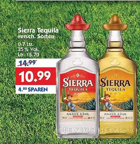 Sierra Tequila versch. Sorten
