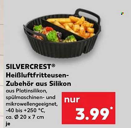SILVERCREST® Heißluftfritteusen-Zubehör aus Silikon