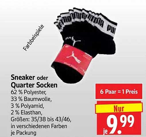 Sneaker oder Quarter Socken