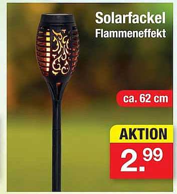 Solarfackel Flammeneffekt