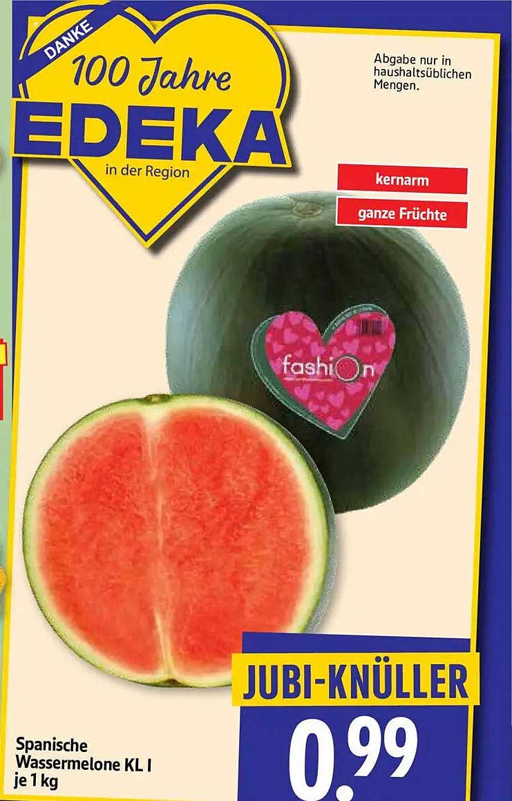 Spanische Wassermelone Kl I je 1 kg