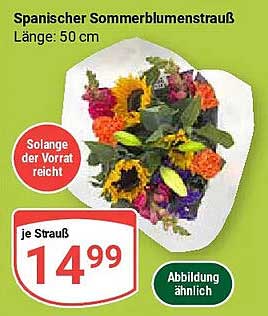 Spanischer Sommerblumenstrauß