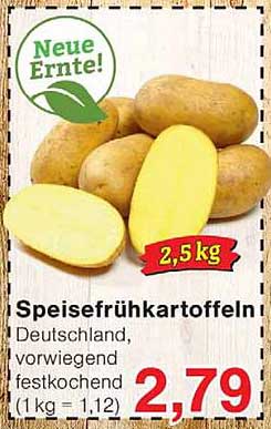 Speisefrühkartoffeln