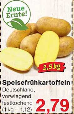 Speisefrühkartoffeln