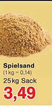 Spielsand 25kg Sack