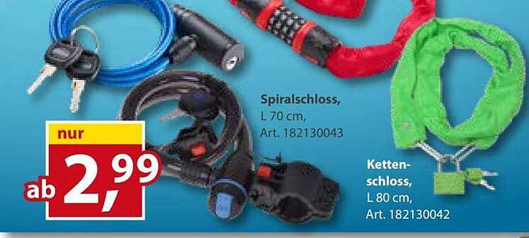 Spiralschloss, L 70 cm, Art. 182130043