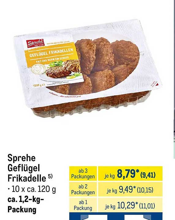 Sprehe Geflügel Frikadelle