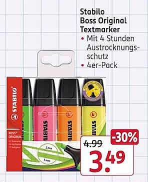 Stabilo Boss Original Textmarker