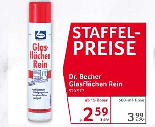 STAFFEL-PREISE Dr. Becher Glasflächen Rein 520 577