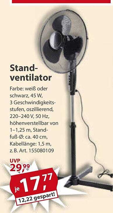 Stand-ventilator