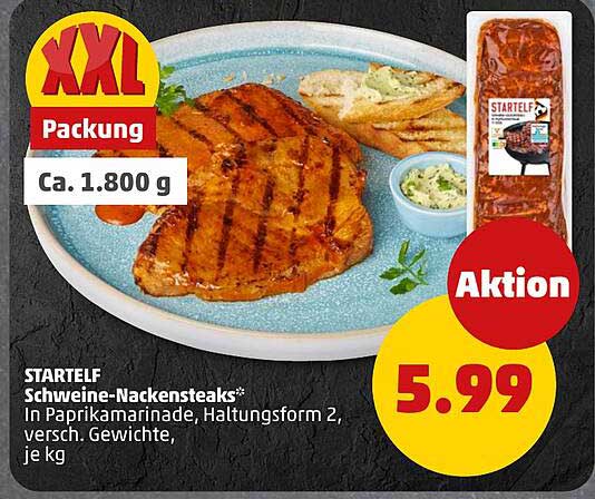 STARTELF Schweine-Nackensteaks*